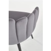 K410 krzesło popielaty velvet (1p=1szt)-116273