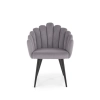 K410 krzesło popielaty velvet (1p=1szt)-116276