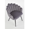 K410 krzesło popielaty velvet (1p=1szt)-116277