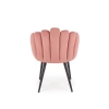 K410 krzesło różowy velvet (1p=1szt)-116279