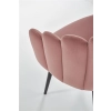 K410 krzesło różowy velvet (1p=1szt)-116283
