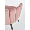 K410 krzesło różowy velvet (1p=1szt)-116284