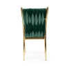 K436 krzesło ciemny zielony/złoty (1p=2szt)-116518
