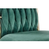 K436 krzesło ciemny zielony/złoty (1p=2szt)-116524