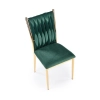 K436 krzesło ciemny zielony/złoty (1p=2szt)-116526