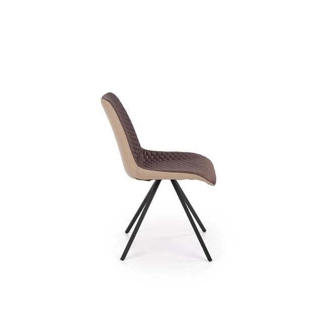 K394 krzesło brązowy / beżowy (2p=4szt)-116002