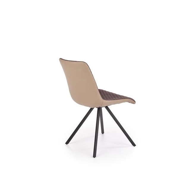K394 krzesło brązowy / beżowy (2p=4szt)-116003