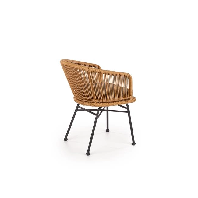 K400 krzesło czarny / naturalny / popielaty (1p=2szt)-116095