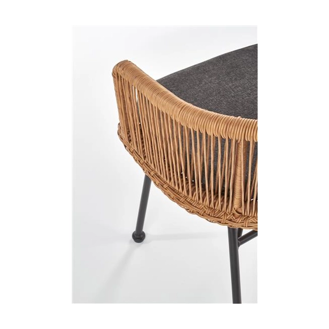 K400 krzesło czarny / naturalny / popielaty (1p=2szt)-116096
