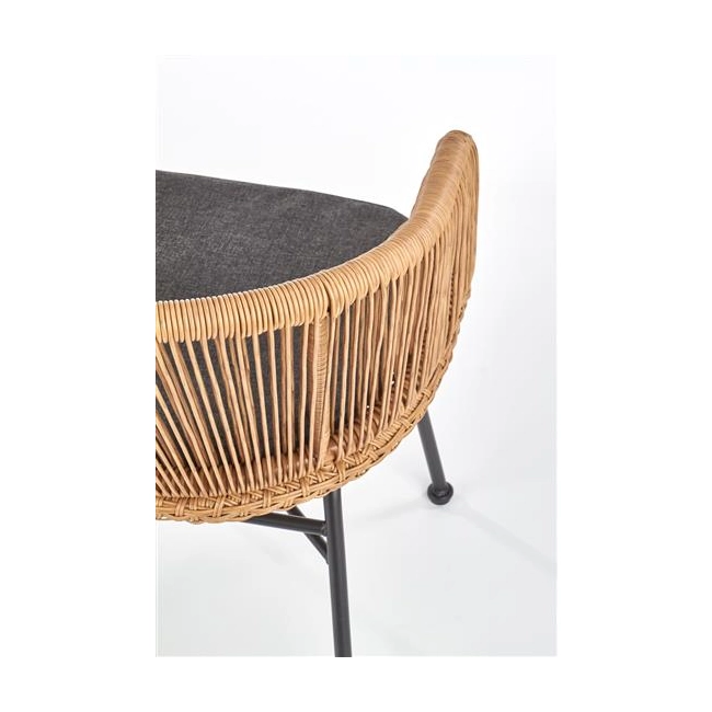 K400 krzesło czarny / naturalny / popielaty (1p=2szt)-116097