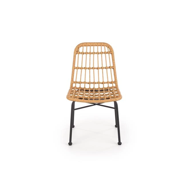 K401 krzesło naturalny / czarny (1p=4szt)-116123