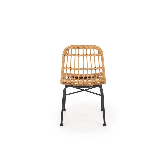 K401 krzesło naturalny / czarny (1p=4szt)-116125