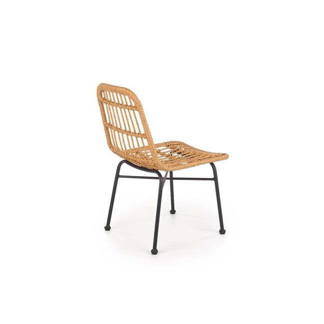 K401 krzesło naturalny / czarny (1p=4szt)-116127