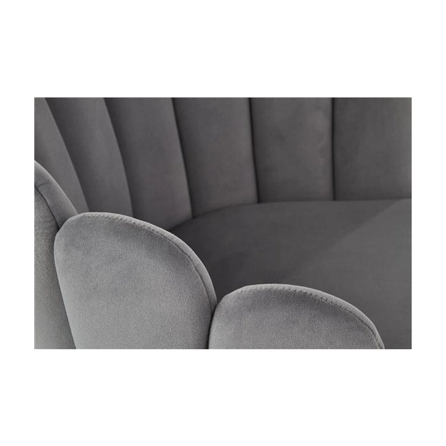 K410 krzesło popielaty velvet (1p=1szt)-116274