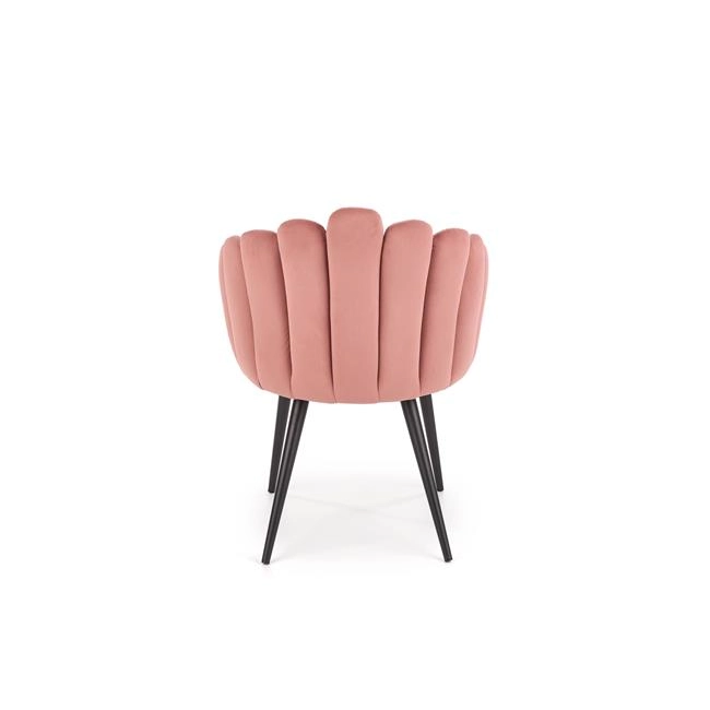 K410 krzesło różowy velvet (1p=1szt)-116279