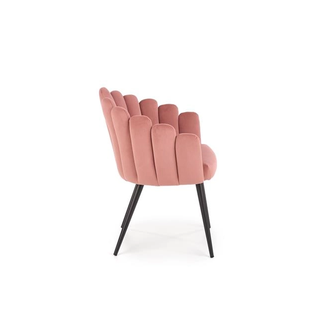 K410 krzesło różowy velvet (1p=1szt)-116281