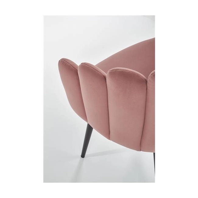 K410 krzesło różowy velvet (1p=1szt)-116283