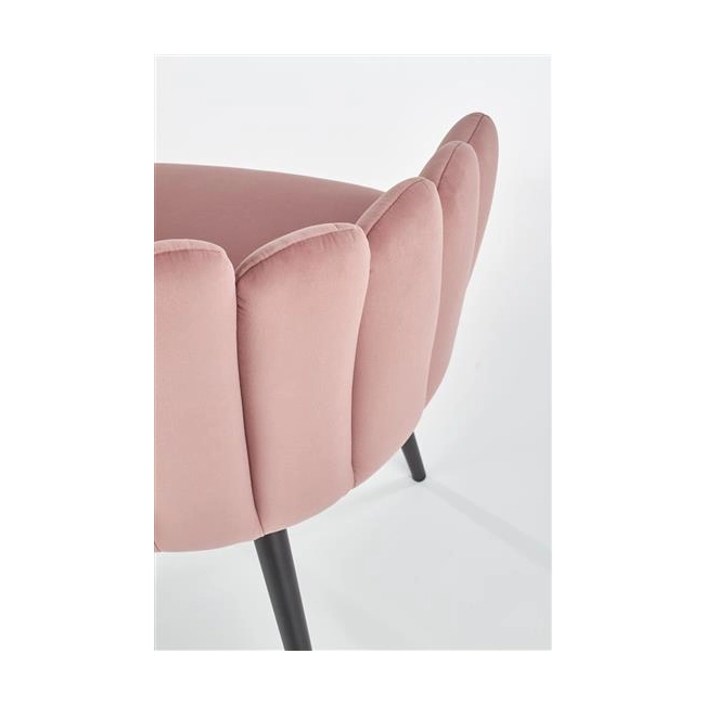 K410 krzesło różowy velvet (1p=1szt)-116284