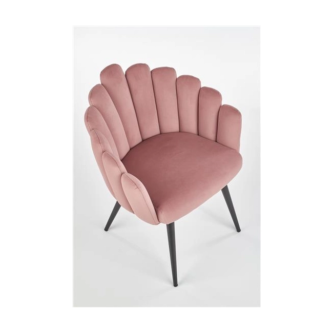 K410 krzesło różowy velvet (1p=1szt)-116288
