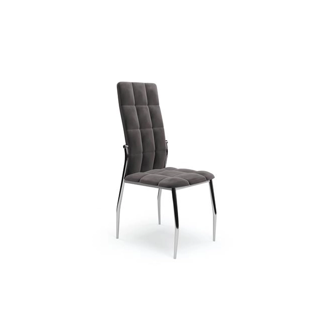 K416 krzesło popielaty velvet (1p=4szt)