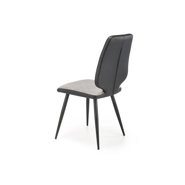 K424 krzesło popielaty/czarny (1p=4szt)-116354