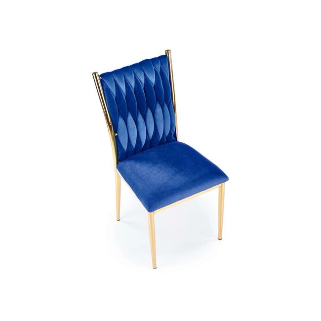 K436 krzesło granatowy/złoty (1p=2szt)-116534