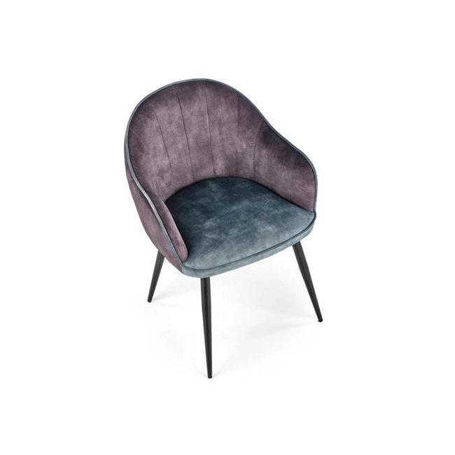 K440 krzesło ciemny popiel/niebieski (1p=2szt)-116601