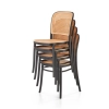 K483 krzesło naturalny/czarny (1p=4szt)-117295