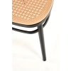 K483 krzesło naturalny/czarny (1p=4szt)-117298