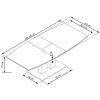 LORENZO stół rozkładany biały (3p=1szt), PRESTIGE LINE-117708