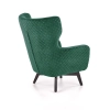 MARVEL fotel wypoczynkowy ciemny zielony / czarny-117958