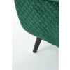 MARVEL fotel wypoczynkowy ciemny zielony / czarny-117960