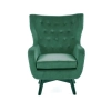 MARVEL fotel wypoczynkowy ciemny zielony / czarny-117962