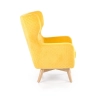 MARVEL fotel wypoczynkowy żółty / naturalny-117977