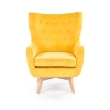 MARVEL fotel wypoczynkowy żółty / naturalny-117981