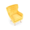 MARVEL fotel wypoczynkowy żółty / naturalny-117982