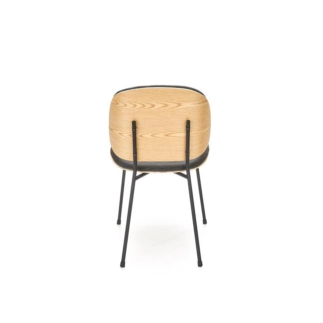 K467 krzesło dąb naturalny / tap: ciemny popiel (1p=2szt)-117026