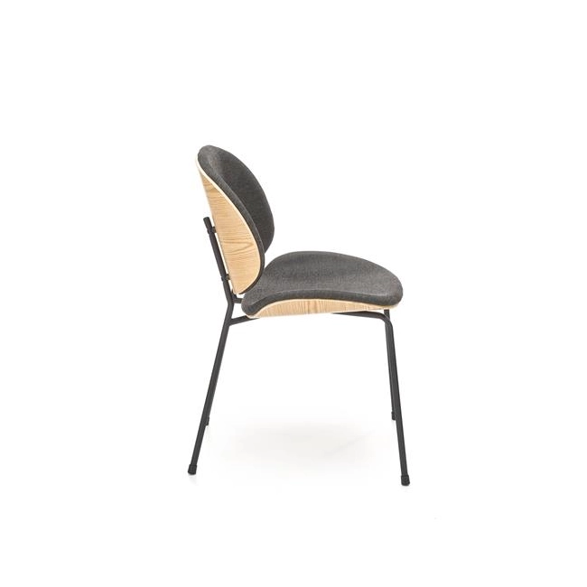 K467 krzesło dąb naturalny / tap: ciemny popiel (1p=2szt)-117028