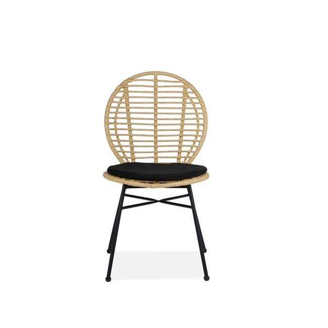 K472 krzesło naturalny/czarny (1p=2szt)-117102