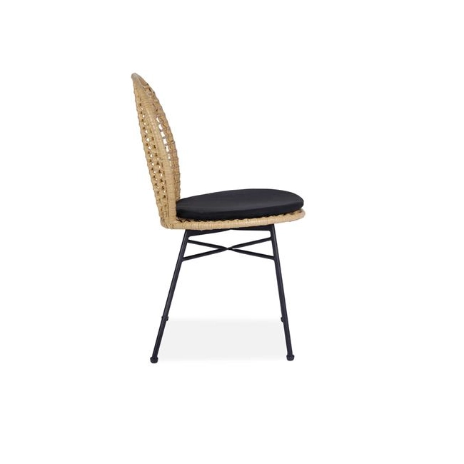 K472 krzesło naturalny/czarny (1p=2szt)-117111