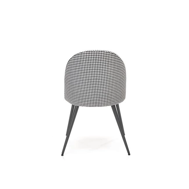 K478 krzesło czarny - biały (1p=4szt)-117200