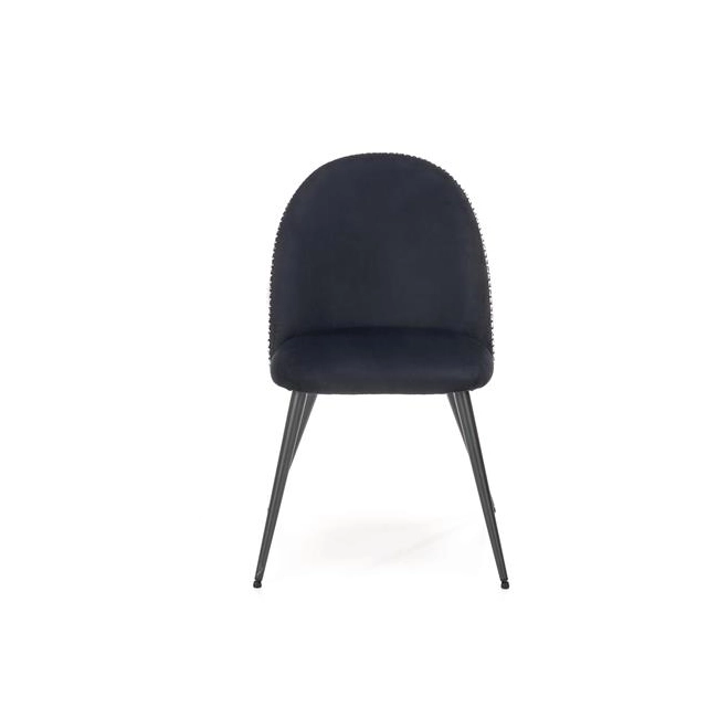 K478 krzesło czarny - biały (1p=4szt)-117206