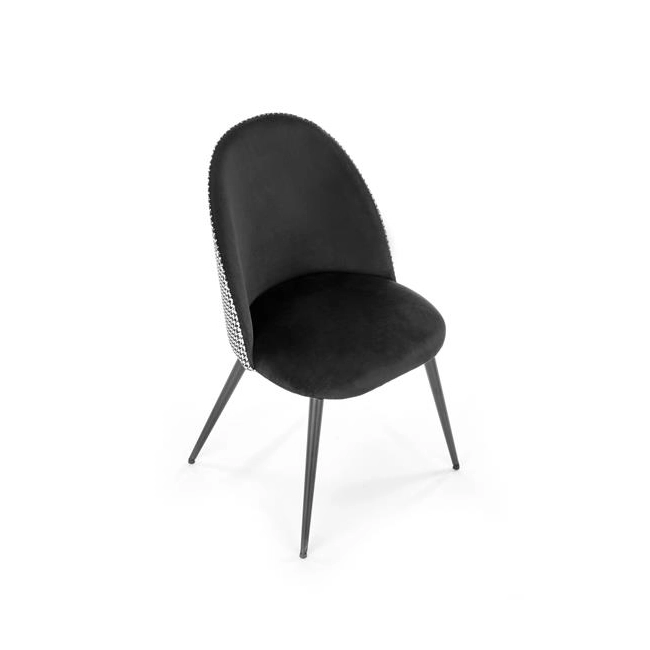 K478 krzesło czarny - biały (1p=4szt)-117208