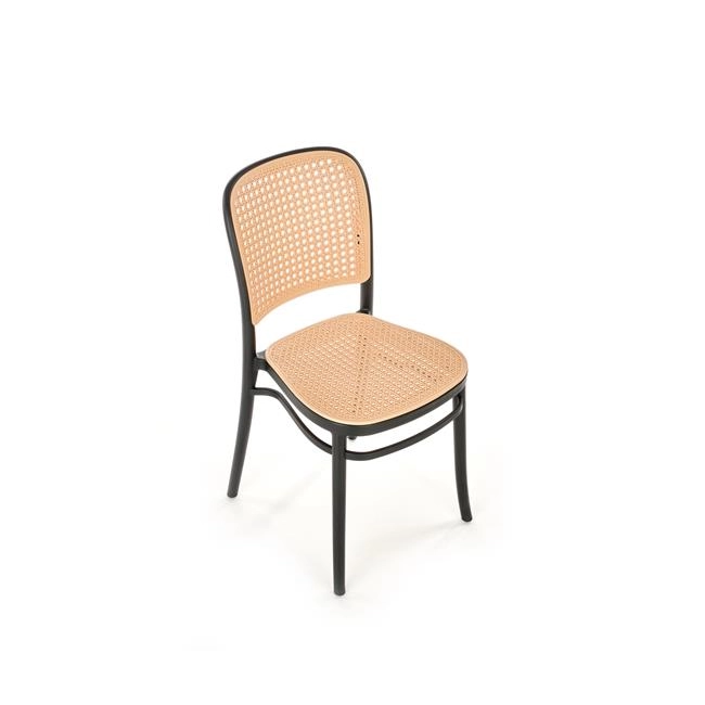 K483 krzesło naturalny/czarny (1p=4szt)-117293