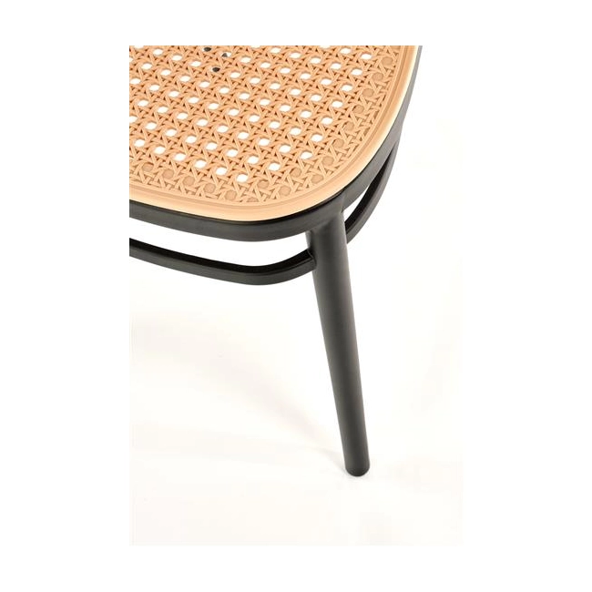 K483 krzesło naturalny/czarny (1p=4szt)-117298