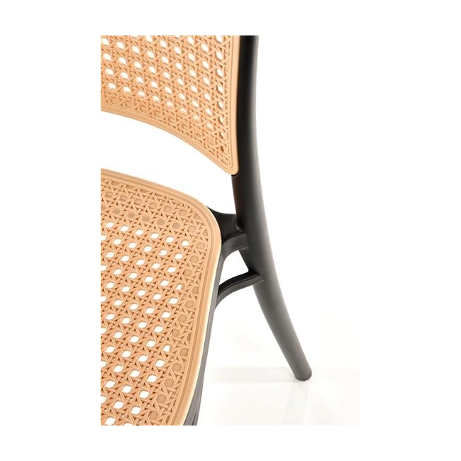 K483 krzesło naturalny/czarny (1p=4szt)-117300