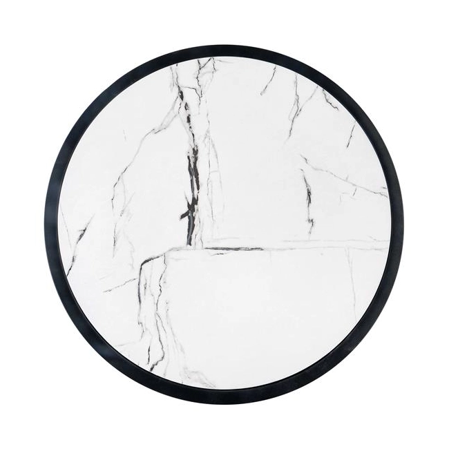 KIM ława blat - biały marmur, stelaż - czarny (1p=1szt)-117426