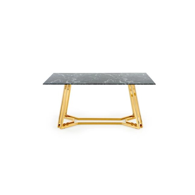 KONAMI stół, blat - czarny marmur, nogi - złoty (2p=1szt)-117497