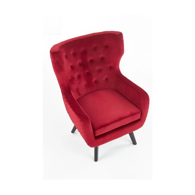 MARVEL fotel wypoczynkowy bordowy / czarny-117955