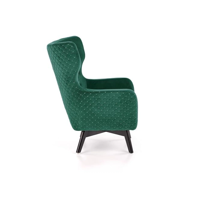 MARVEL fotel wypoczynkowy ciemny zielony / czarny-117957